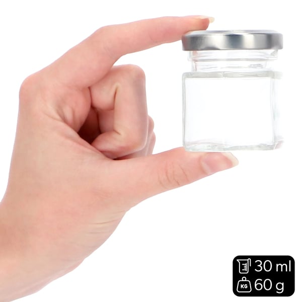 Maustepurkit - Lasipurkit mausteille - 6 kpl - 30 ml per purkki - Kierrekansi