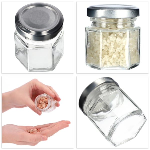 Maustepurkit - Lasipurkit mausteille - 6 kpl - 30 ml per purkki - Kierrekansi