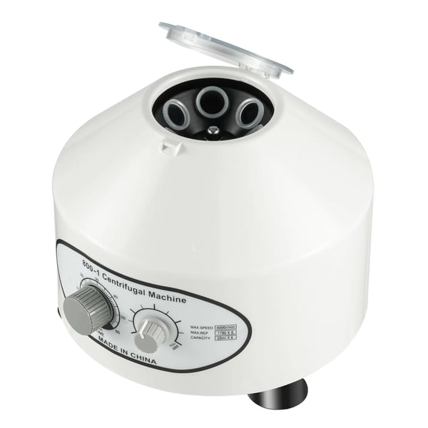 Laboratoriolinko - Pöytämalli - 0–4000 rpm - Max. 1790×g - 25 W, 220 V - Verierotteluun & kasviuutoksiin - Valkoinen