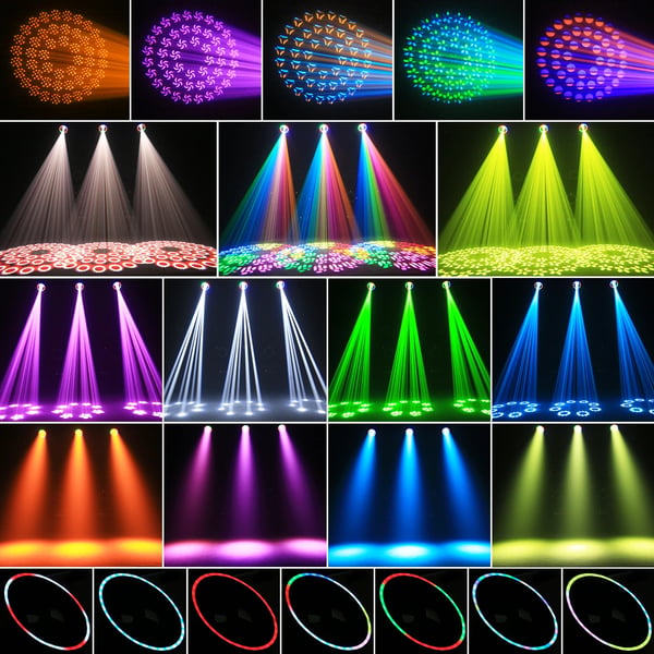 LED Moving Head 200 W - DMX lavavalo - 16/22 kanavaa DMX512/RDM - 90–240 V - 1×200 W LED + 31×0,2 W RGB - EU-pistoke