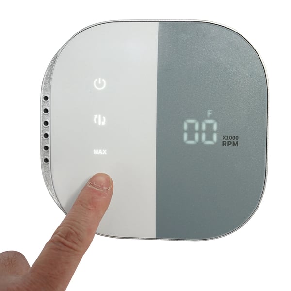 Sähköinen kynsipora LCD-kosketusnäytöllä - Kynsiviilakone - 0–35 000 rpm - 30W - EU-pistoke - AC 100–240V - Lähtö 3–18V - Valkoinen