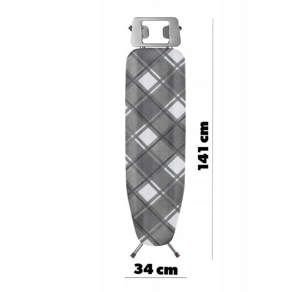 Strygebræt - Sammenklappeligt - 114 x 34 cm - Med strygejernsholder - Let - Stabilt