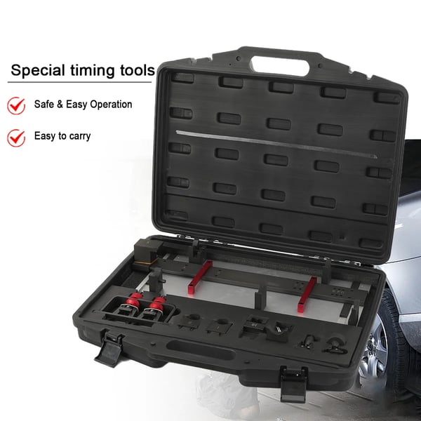 Motor timingværktøjssæt - Kamaksel- og krumtaplåsning - Topstykke montering/renovering - Diesel - 1,2–4,2 l