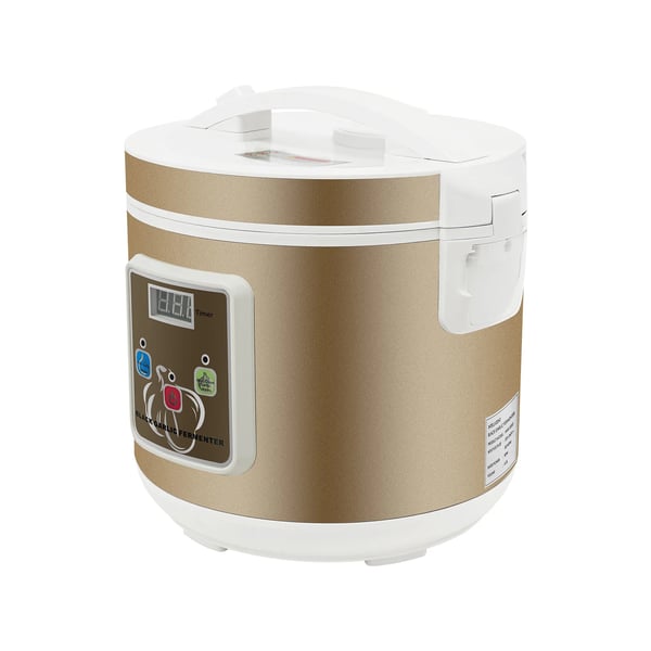 Sort hvidløgsfermenter - Fermenteringsmaskine 5 l - Fuldautomatisk - Intelligent styring - Natto & yoghurt - EU-stik