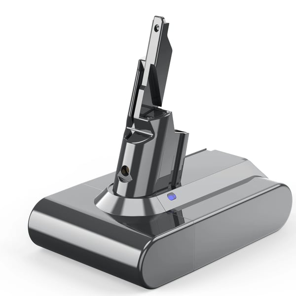 Dyson V7 (SV11) vaihtoakku, vaaleanharmaa, 6000 mAh 6.0 Ah, yhteensopiva Motorhead, Animal Pro ja Trigger -malleihin