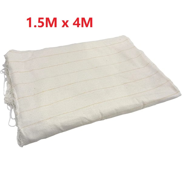 Tuftningsväv för tuftingpistol, primär mattbaksida i polyester, 1,5×4 m, beige bakgrund med riktlinjer, fläckresistent