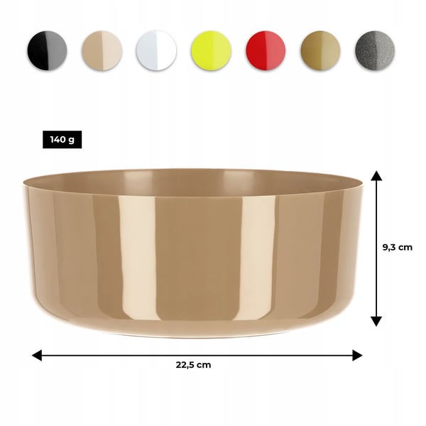 Ytterkruka för blommor - Blomkruka - 23 cm Diameter - Mellan - Vit