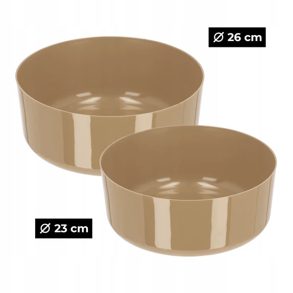 Blomsterkrukke - Overpotte - 23 cm - Lille - Mørk Khaki