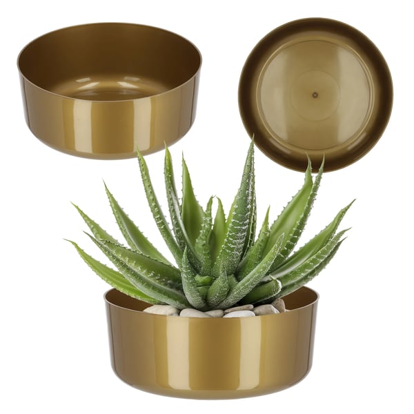 Blomsterkrukke - Overpotte - 23 cm - Lille - Mørk Khaki
