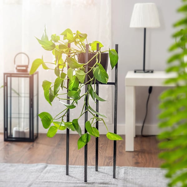 Plantestativ - Blomsterstander i metal - Højde 67 cm - Til stue - Indendørs