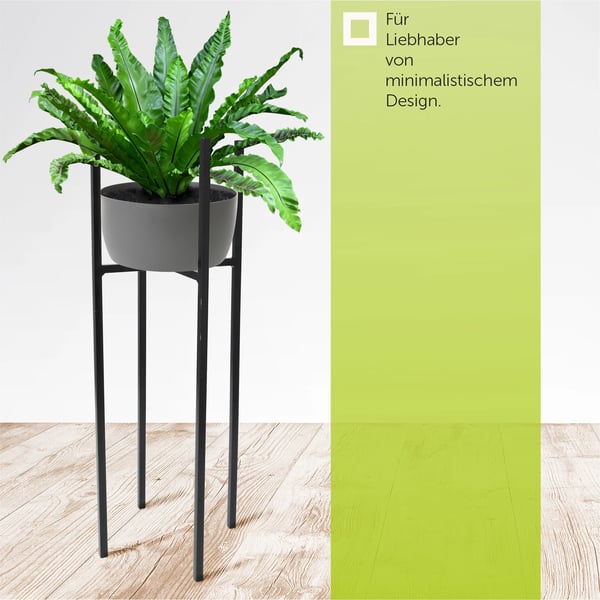 Plantestativ - Blomsterstander i metal - Højde 67 cm - Til stue - Indendørs