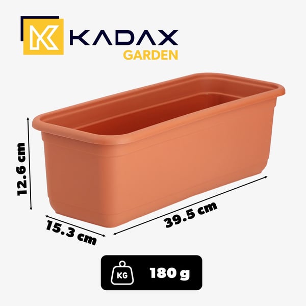 Altankasse - Vindueskasse 40 cm - Til blomster og krydderurter - Udendørs