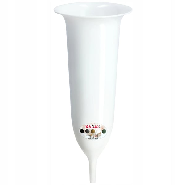 Gravvase - Kirkegårdsvase - 23 cm - Str. M - Til blomster - Hvid