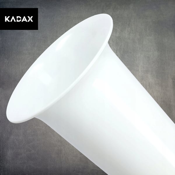 Gravvase - Kirkegårdsvase - 23 cm - Str. M - Til blomster - Hvid