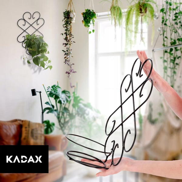 Havedekoration - Blomsterpind i metal - Pynt til blomsterbed - Vejrbestandig - Udendørs