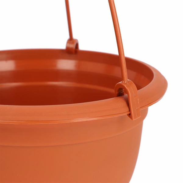 Altankrukke - Hængekrukke med holder - 18 cm - Lille - Til rækværk - Terracotta