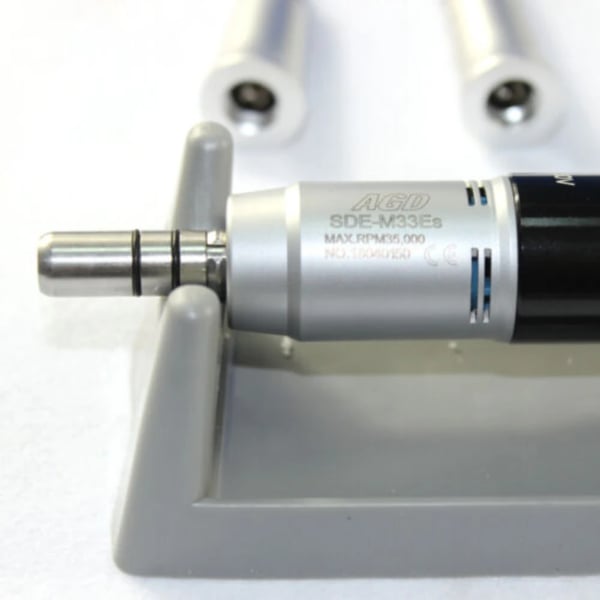 Mikromotor poler- og slibemaskine - Sæt 35.000 o/min - Håndstykke - 10 borbits - Fodpedal - Sølv