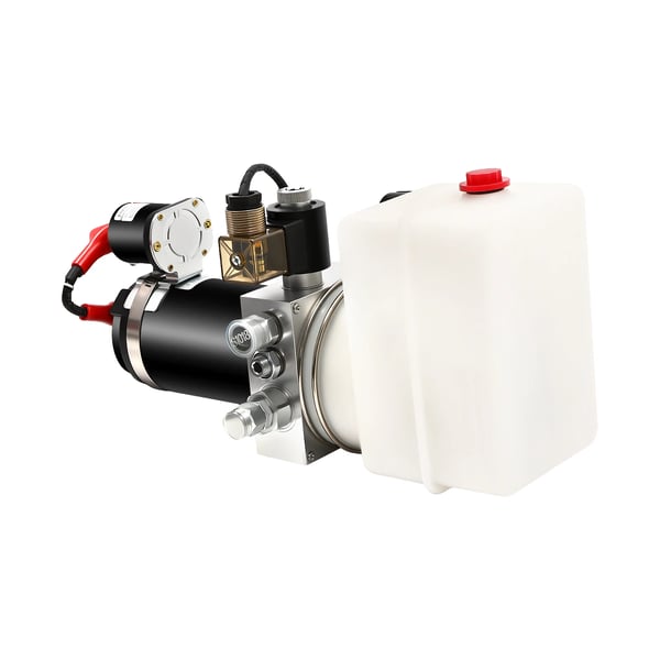 Sähköhydraulipumppu - Hydrauliyksikkö kippikärryyn - 800 W - 2850 r/min - 12 V - Yksitoiminen - EU-pistoke