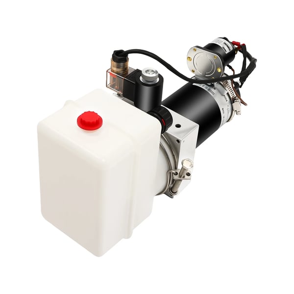 Sähköhydraulipumppu - Hydrauliyksikkö kippikärryyn - 800 W - 2850 r/min - 12 V - Yksitoiminen - EU-pistoke