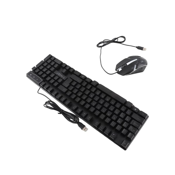 Pelipaketti - 4-osainen - Näppäimistö 104 näppäintä - 4-värinen hengitysvalo - USB - 3,5 mm kuulokkeet - Liukumaton hiirimatto - Kulta