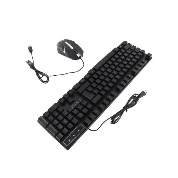 Pelipaketti - 4-osainen - Näppäimistö 104 näppäintä - 4-värinen hengitysvalo - USB - 3,5 mm kuulokkeet - Liukumaton hiirimatto - Kulta