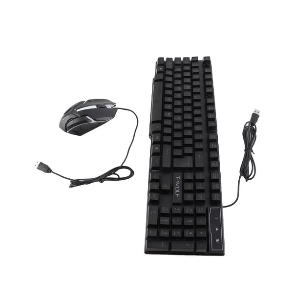 Pelipaketti - 4-osainen - Näppäimistö 104 näppäintä - 4-värinen hengitysvalo - USB - 3,5 mm kuulokkeet - Liukumaton hiirimatto - Kulta