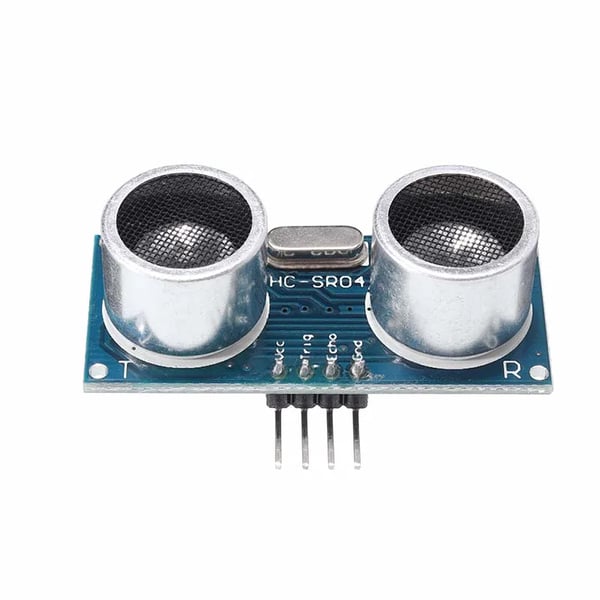 Ultralyd afstandssensor - HC-SR04 modul - Måleområde 2–450 cm - 5 V DC - Trigger/Echo - 1 stk - Rød