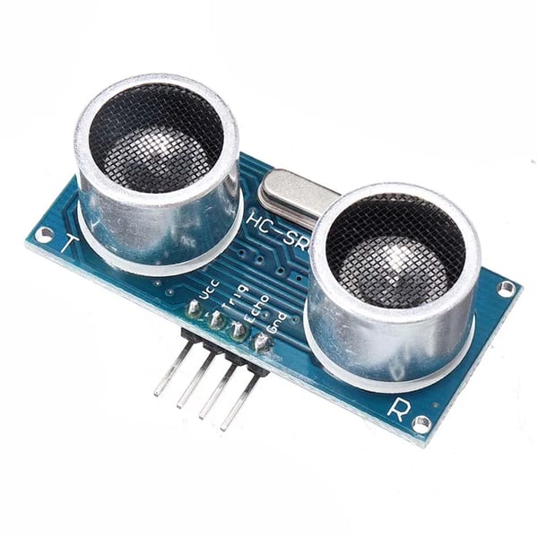 Ultralyd afstandssensor - HC-SR04 modul - Måleområde 2–450 cm - 5 V DC - Trigger/Echo - 1 stk - Rød
