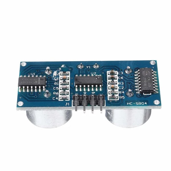 Ultralyd afstandssensor - HC-SR04 modul - Måleområde 2–450 cm - 5 V DC - Trigger/Echo - 1 stk - Rød