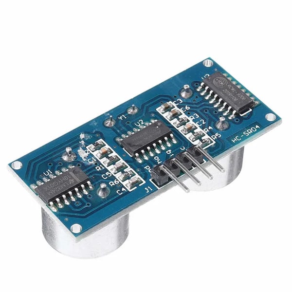 Ultralyd afstandssensor - HC-SR04 modul - Måleområde 2–450 cm - 5 V DC - Trigger/Echo - 1 stk - Rød