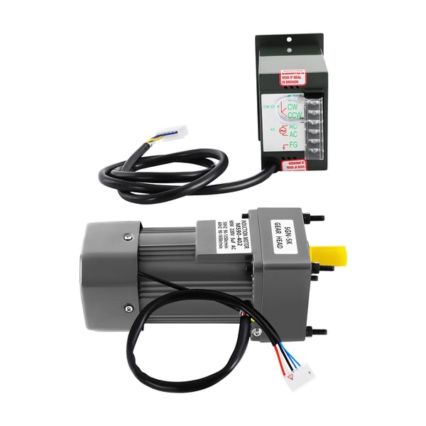 Gearmotor - Motor med hastighedsregulator - Variabel hastighed - CE-certificeret - Til pakning, tryk, fødevarer, tekstil