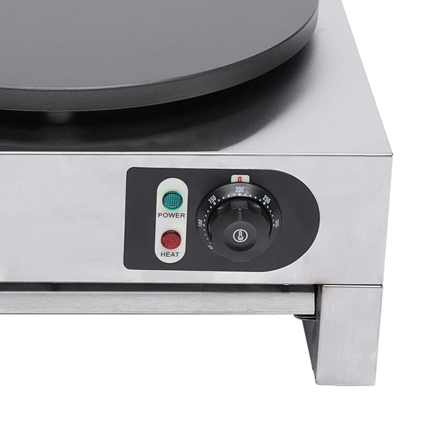 Crêpe Maker - Elektrisk crêpepande - Non-stick - Justerbar temperatur - Til pandekager, crêpes og æggepandekager