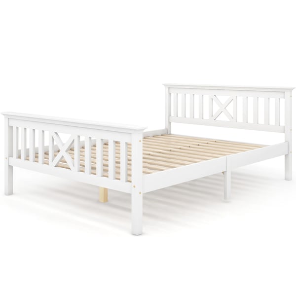 Dobbeltseng - Sengestel - Med Hovedgærde - Lamelbund - 140 x 200 cm - Polstret Tekstil - Rosa