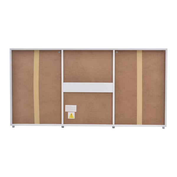 TV-bord - Lowboard - LED-lys 16 farver - MDF - 140x35x70 cm - Moderne design - Hvid