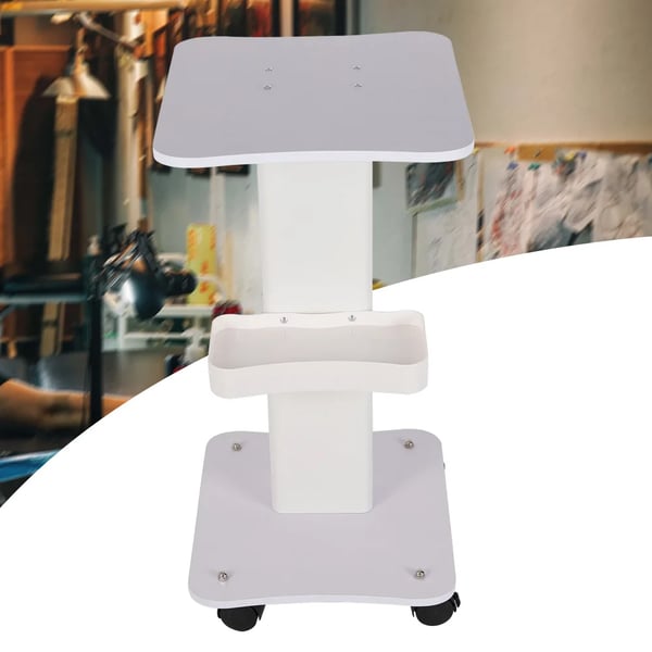 Salonvogn - Rullevogn til salon/spa - ABS-plast - Bæreevne 60 kg - Med hjul - Samling påkrævet - Hvid