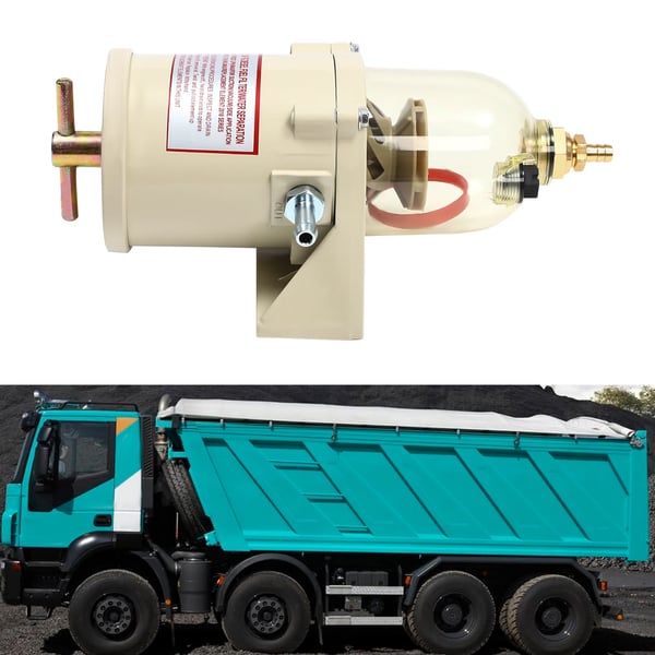Diesel brændstof/vand-separatorfilter - Kompatibel 500FG/FH - 227 L/t - Aluminiumlegering - Til lastbil & båd - Korrosionsbestandig