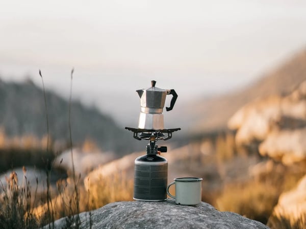 Mokkakande - Elektrisk espressokande - 500 W - 5 Niveauer - Justerbar Temperatur - Varmeplade - Automatisk Opvarmning - Sølv