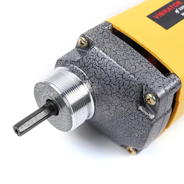 Betonvibrator - Elektrisk Flaskevibrator - 1300 W - 2 m Slange - Håndholdt - Gul