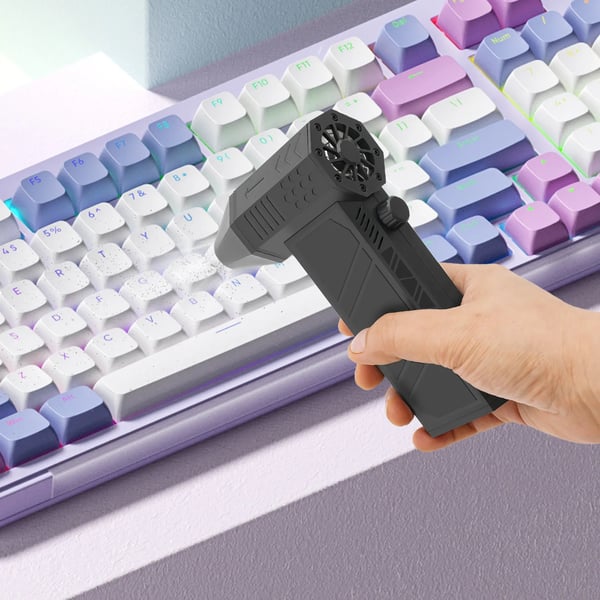 Jet Støvblæser - Håndholdt Air Duster - Høj hastighed - Bærbar - Tør rengøring - Til tastatur og elektronik