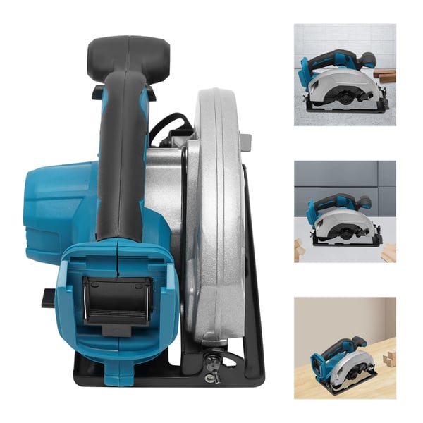 Mini Rundsav - Dyksav - Børsteløs Motor - 4500 rpm - 178 mm Klinge - Batteridrevet - Uden Batteri - Sort