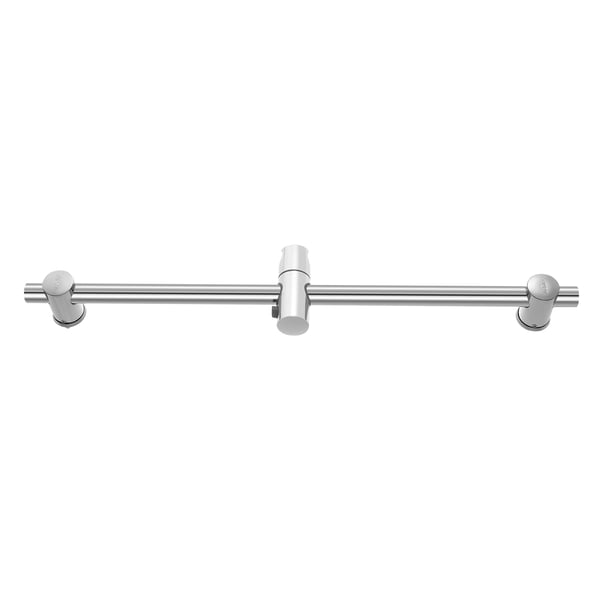 Brusestang / glideskinne - 66 cm - Rustfrit stål - Højdejusterbar - 360° drejelig håndbruserholder - Vægmonteret