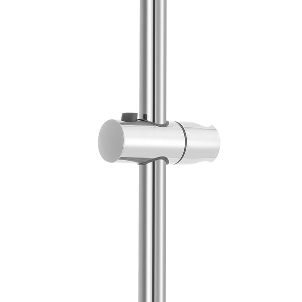 Brusestang / glideskinne - 66 cm - Rustfrit stål - Højdejusterbar - 360° drejelig håndbruserholder - Vægmonteret