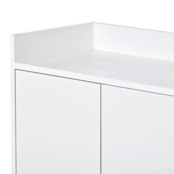 Vardagsrumsskåp - Sideboard/Skänk - Modern design - Med låda - Stor förvaring - För montering - Vit