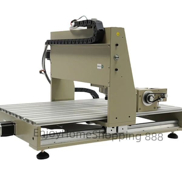 CNC-jyrsin - 6040 kaiverrus- ja jyrsinkone - 4-akselinen X/Y/Z/A - 1500 W - 24000 r/min - Mach3 - Z-liike 12 cm - 220 V - Sorrel