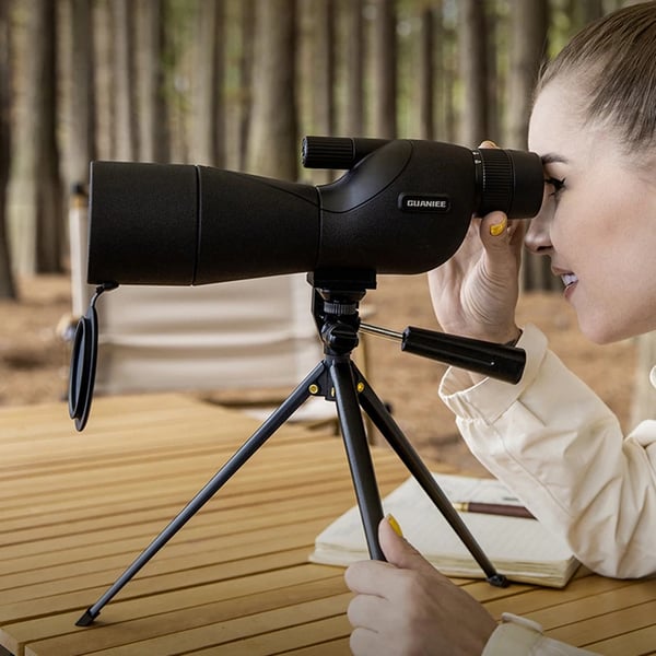 Spektiv - Monokulær zoomkikkert - 25–75x zoom - 60 mm objektiv - BK7-prisme - IPX4 stænkbeskyttet - Beige