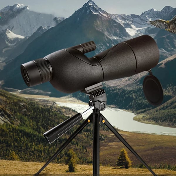 Spektiv - Monokulær zoomkikkert - 25–75x zoom - 60 mm objektiv - BK7-prisme - IPX4 stænkbeskyttet - Beige