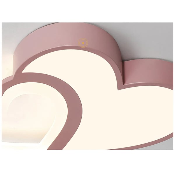 LED loftlampe - Hjerteformet plafond - Dæmpbar med fjernbetjening - 35 W - 10–15 m² - Akryl - Pink