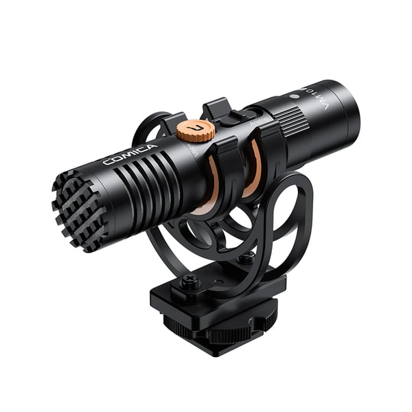 VM10 Pro - Shotgun-mikrofoni - Kardioidi Kondensaattori - 3,5 mm Liitäntä - Iskunvaimennusteline - Tuulisuoja - Kameroille ja Puhelimille