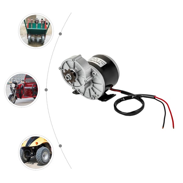 Elektrisk motor - MY1016Z - 250W 12V - Gearreduktion - Børstet DC - Til el-scooter og elcykel