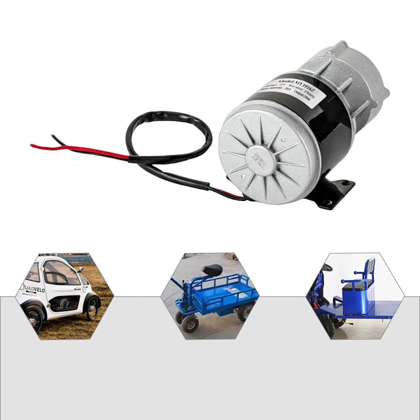Elektrisk motor - MY1016Z - 250W 12V - Gearreduktion - Børstet DC - Til el-scooter og elcykel